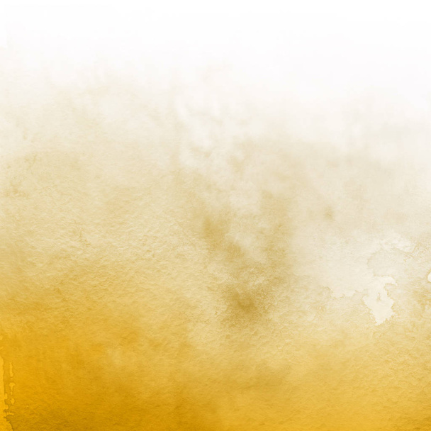 dark yellow abstract background with watercolor paint texture - Photo, Image