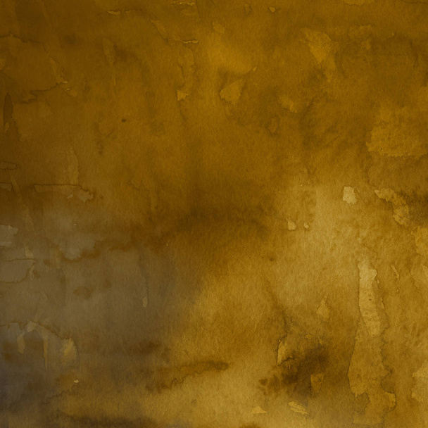 ciemny żółty tło z akwarela tekstury - Zdjęcie, obraz