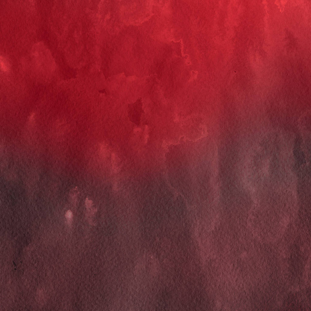 κόκκινο χρώμα ακουαρέλα υφή, αφηρημένα φόντο - Φωτογραφία, εικόνα