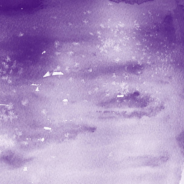 violet watercolor paint texture, abstract background - Fotoğraf, Görsel