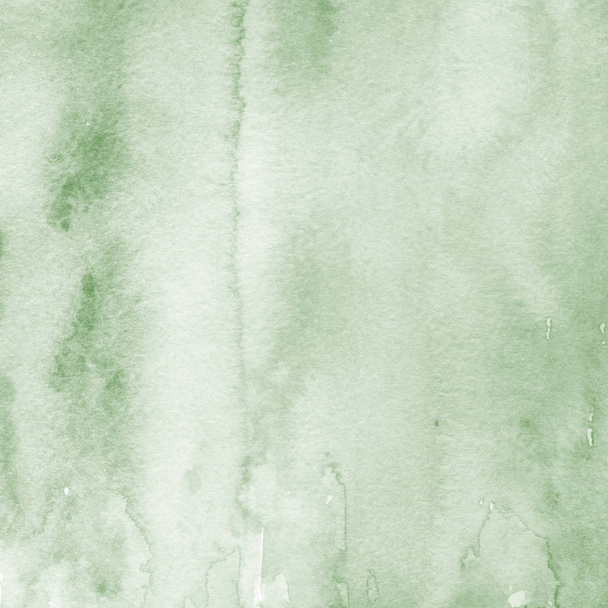 fondo abstracto verde con textura de pintura de acuarela - Foto, imagen