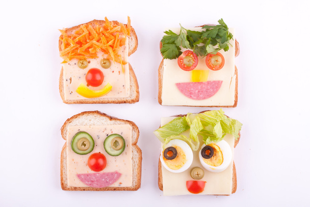 Face on bread - Foto, Bild