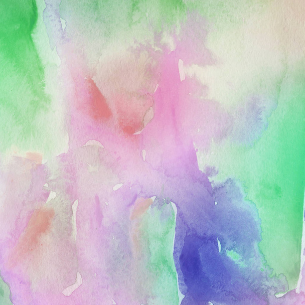 multicolor abstract background with watercolor paint texture - Photo, image