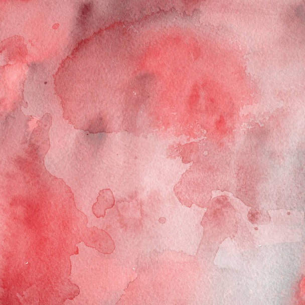 red watercolor paint texture, abstract background - Fotó, kép