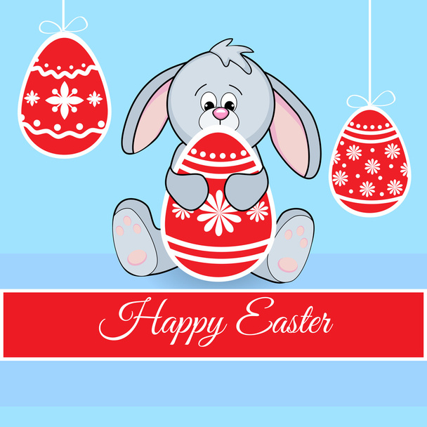 Happy Easter Greeting Card. Vector - Vector, Image