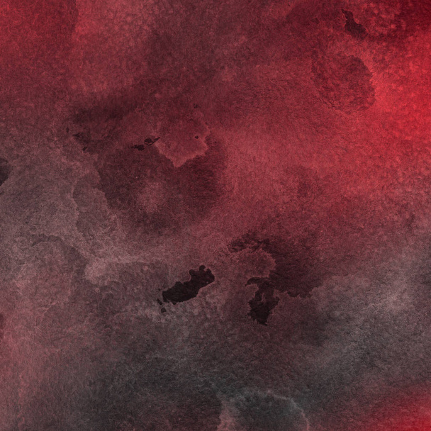 red watercolor paint texture, abstract background - Фото, зображення