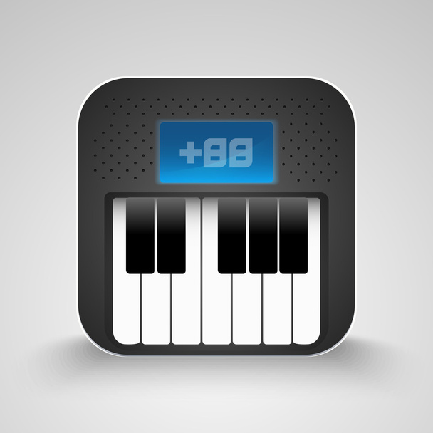 Vector Piano Keyboard Icon. - Vector, Image