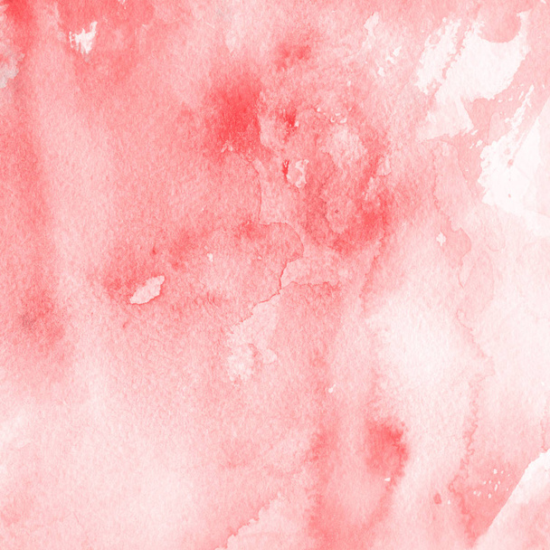 rode aquarel verf textuur, abstracte achtergrond - Foto, afbeelding