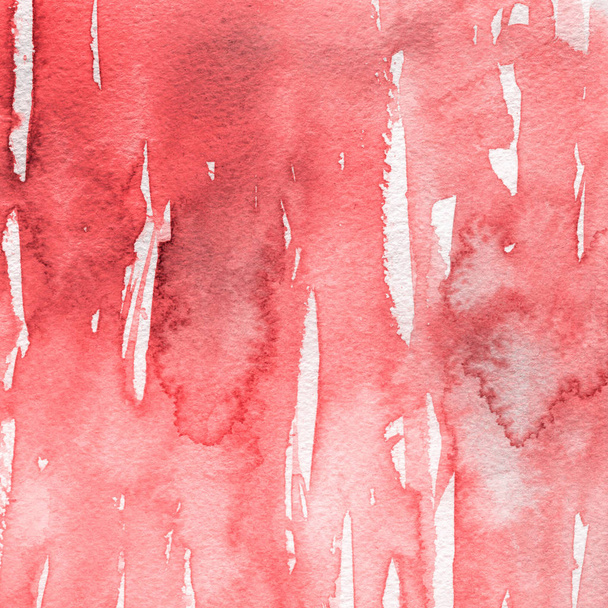red watercolor paint texture, abstract background - Photo, image