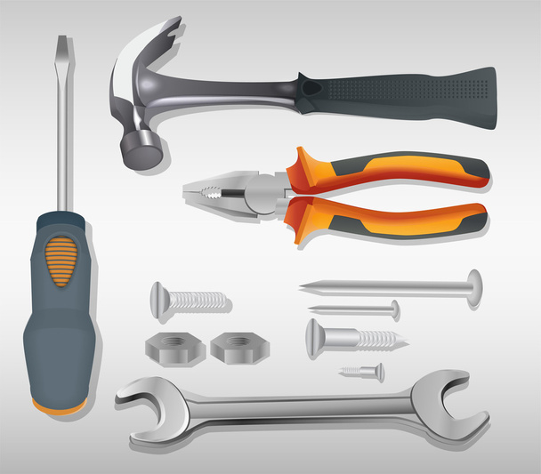 different Tools. Vector illustration. - Vector, Image