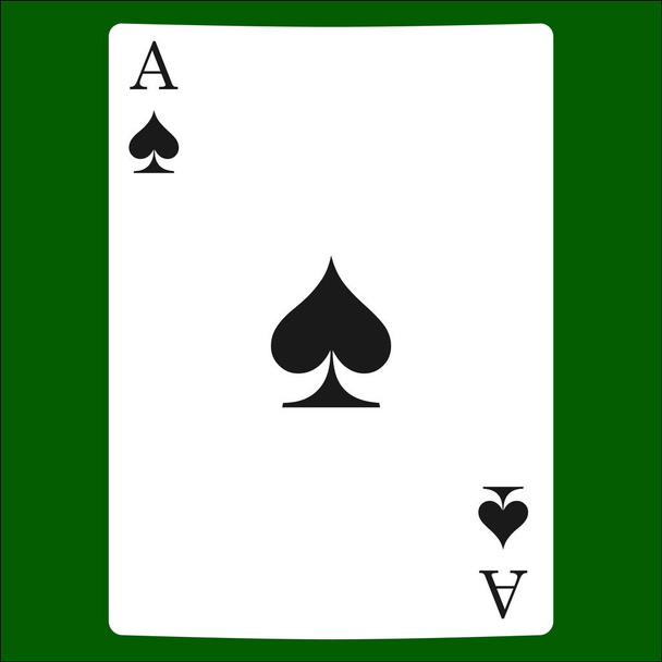 Pikovou kartu vyhovovat ikona vektor, vektor symboly hracích karet - Vektor, obrázek