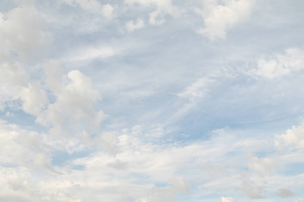 blue sky with white clouds, nature background - Zdjęcie, obraz