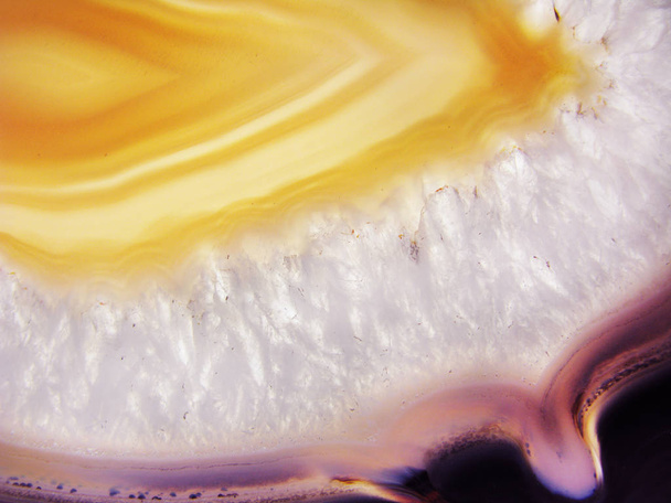 botswana agate chalcedony quartz macro detail semigem geological mineral texture background - Photo, Image