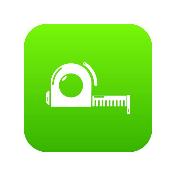 Roulette icon green vector - Vector, Imagen