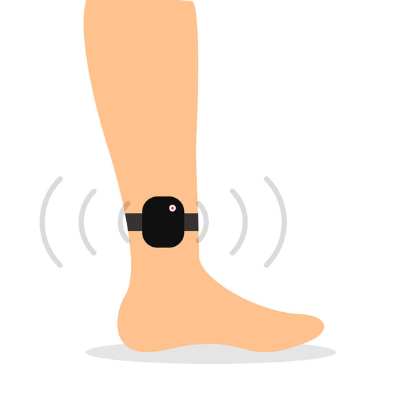 ankle monitor device - Vector, Image