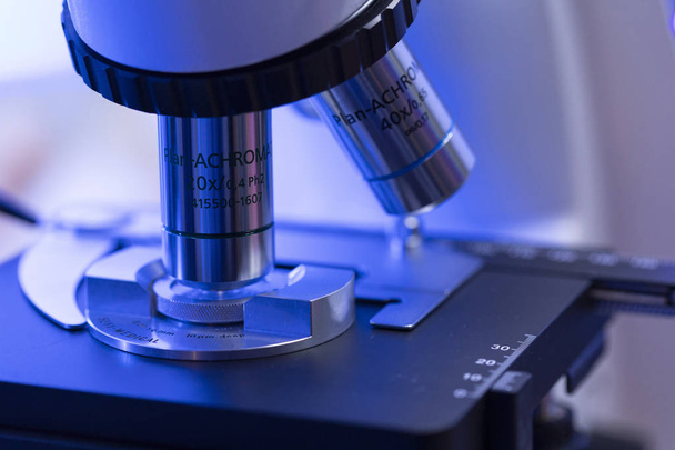 High technology medical microscolpium in professional laboratory - Φωτογραφία, εικόνα