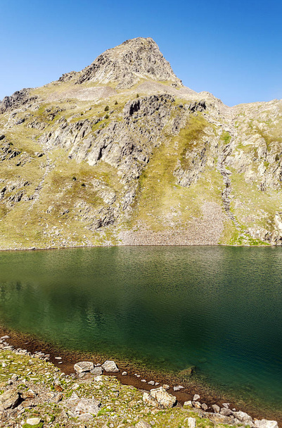 Lake of Cerler in the mountains of the Pyrenees - Photo, Image
