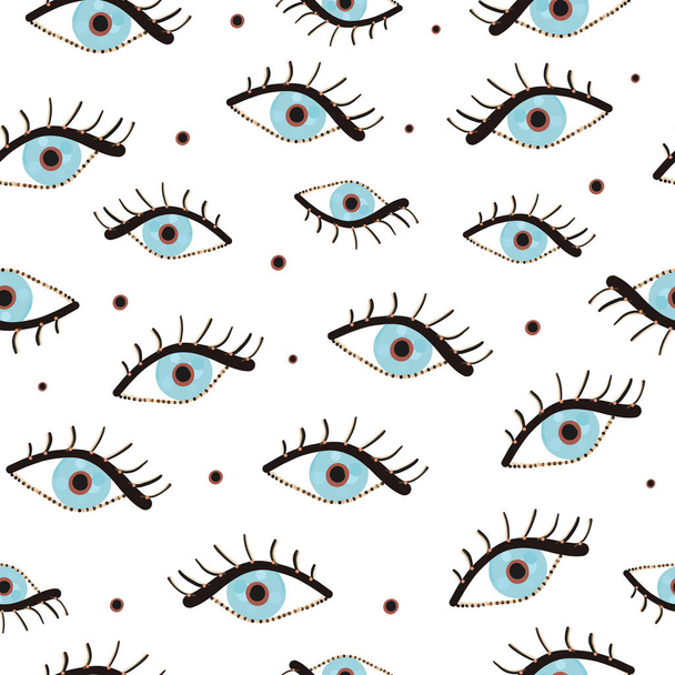  Beauty blue eyes pattern - Vektör, Görsel