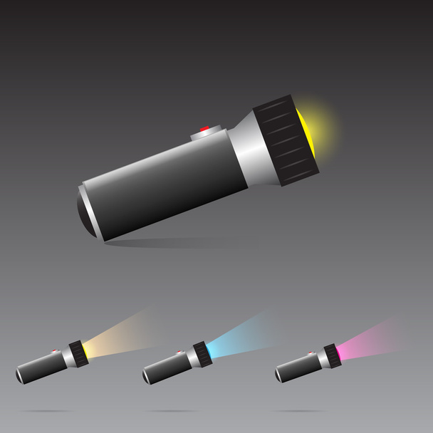 Vector Flashlight. vector illustration  - Vektör, Görsel