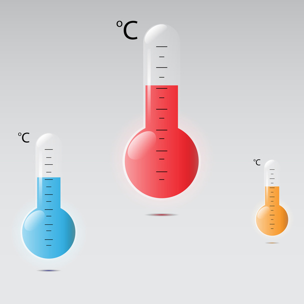 Thermometer - Vektorsymbole, Vektorabbildung  - Vektor, Bild