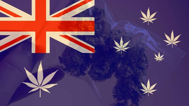 オーストラリアで医療用マリファナの合法化。2019 年にオーストラリアにマリファナのエクスポート  - 写真・画像
