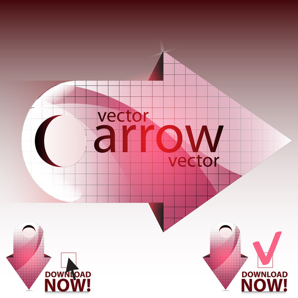 Ilustración vectorial flecha vector
  - Vector, Imagen
