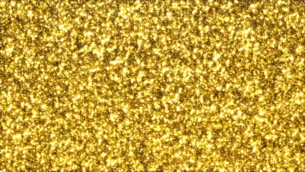 Złoty pył Hd tła - Materiał filmowy, wideo
