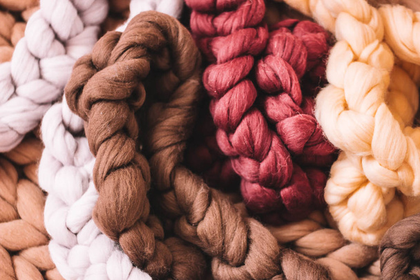 Textura de lã Merino (cores
) - Foto, Imagem