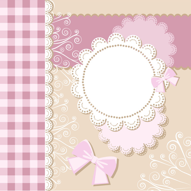 Template frame design for card - Vector, Image