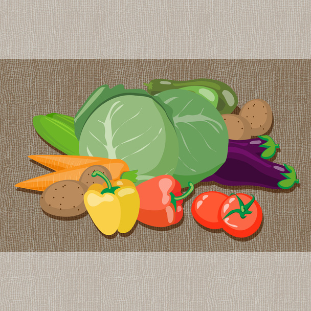 Εικονογράφηση διανυσματικά εικονογράφηση λαχανικά  - Διάνυσμα, εικόνα