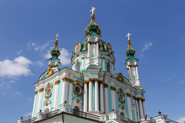 St Andrews Church in Kiev City, Ukraine - Фото, изображение