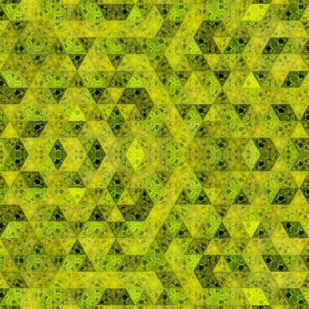 треугольники цвета хаки и желтого цвета в непрерывной мозаике
 - Фото, изображение