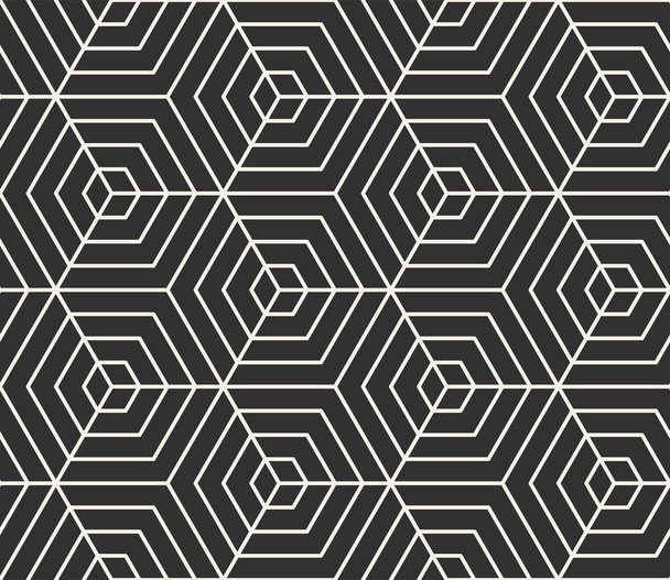 Vektor varrat nélküli sorok mintát. Modern elegáns háromszög formájú textúra. Ismétlődő geometriai csempe - Vektor, kép
