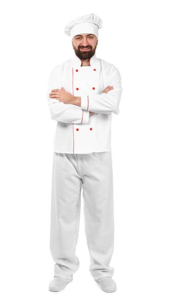 Male chef on white background - Foto, Imagen