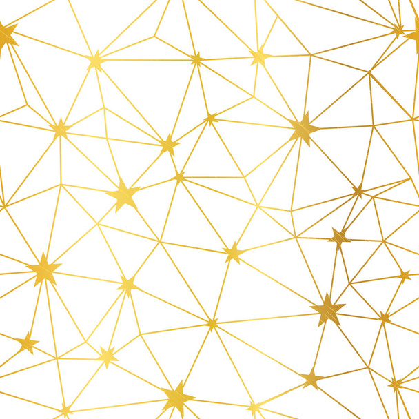 Estrelas brancas douradas padrão sem costura vetorial de rede
. - Vetor, Imagem