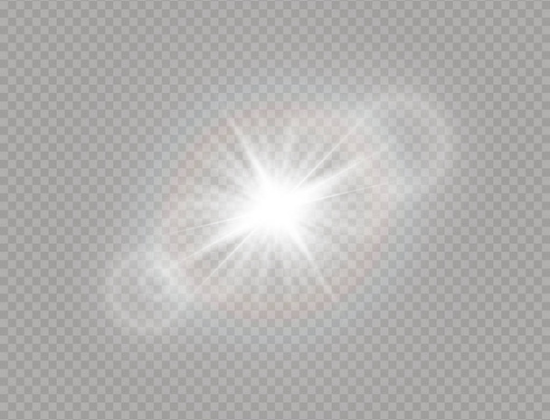 Luz solar blanca
 - Vector, Imagen