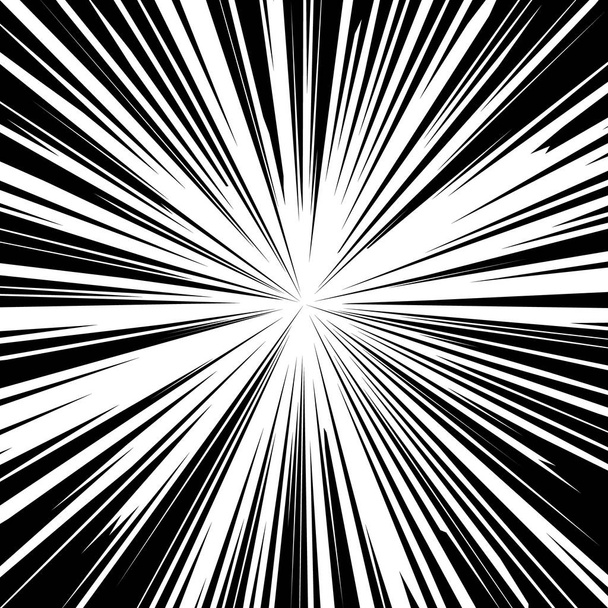 Vector background sun rays with white and black color. - Вектор, зображення