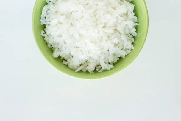 plato de arroz basmati blanco cocido comida natural
 - Foto, imagen