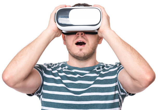 Man with VR glasses - Foto, Imagem