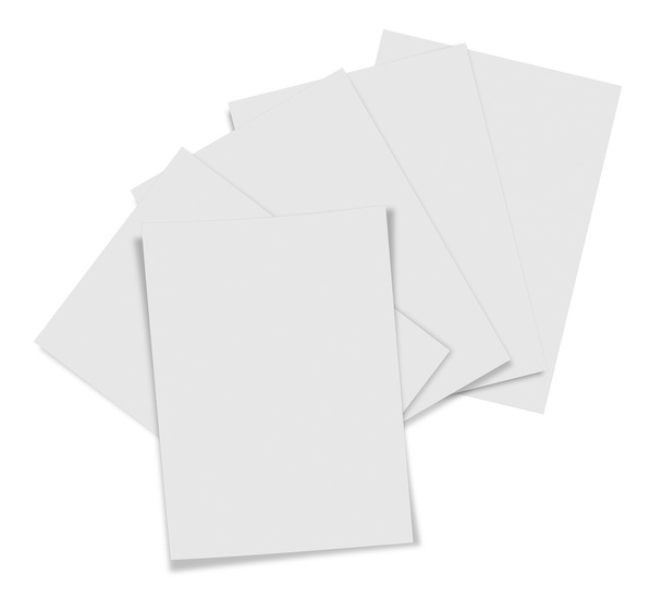 primo piano di pila di carte su sfondo bianco
 - Foto, immagini