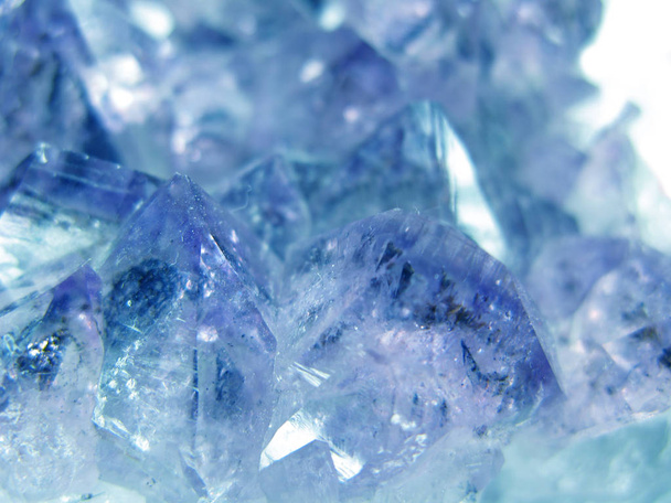 アクアマリン天然水晶青い宝石地質結晶テクスチャ背景 - 写真・画像