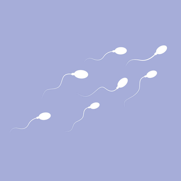 sperme humain nageant dans une direction
 - Vecteur, image