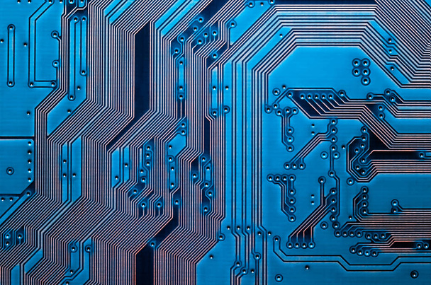Electronic circuit board close up background texture. - Photo, Image