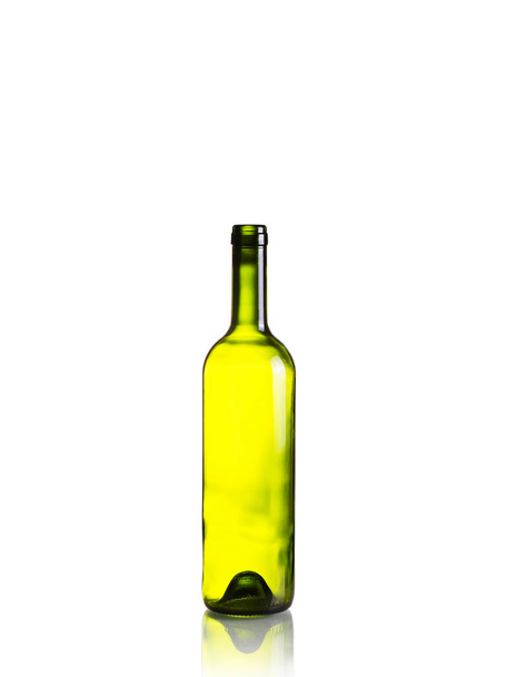 Empty wine bottle isolated on white background - Fotó, kép