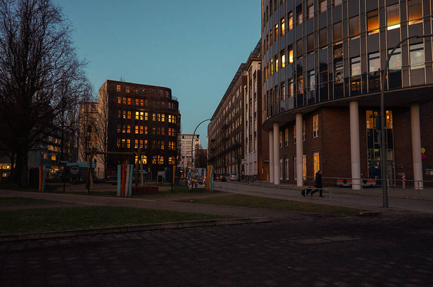 Germany. Hamburg Cityscape of the central part of Hamburg. February 13, 2018 - Valokuva, kuva