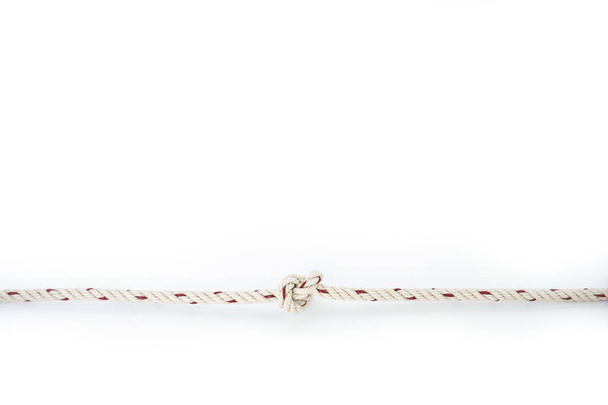 ロープの結び目文字列ひもブラウン航海 - 写真・画像