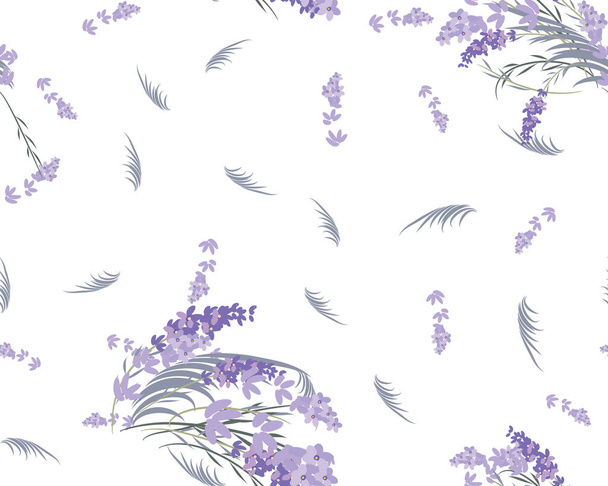 Floral lavender retro vintage background - Fotoğraf, Görsel