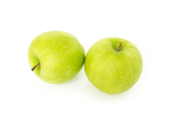 Zöld alma fehér háttér - Fotó, kép