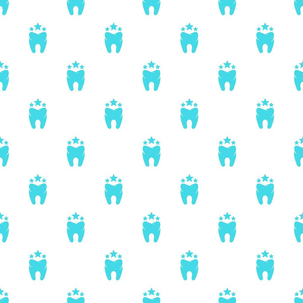 Beautiful tooth pattern seamless vector - Vecteur, image