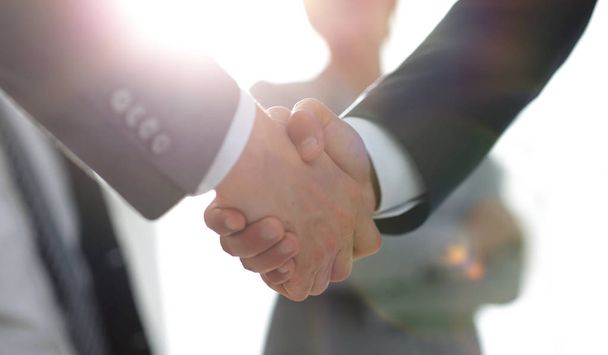 background image of handshake of business people . - Photo, Image